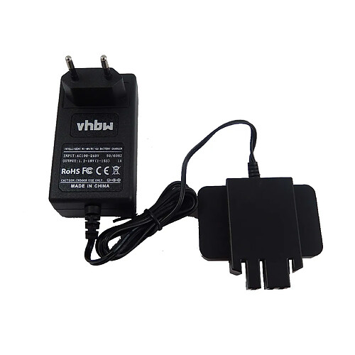 vhbw Chargeur d'alimentation 220V pour outil Atlas Copco B14.4, BF14.4, BS2E 7.2T, BX14.4, BXL14.4, BXS14.4, MX14.4, MXS14.4, PCS6T, PES 7.2T