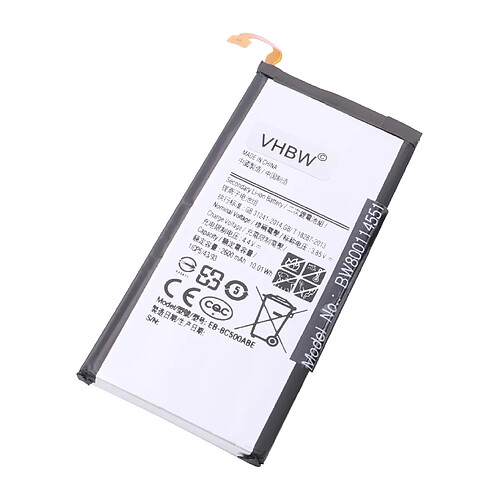 vhbw Li-Polymère batterie 2600mAh (3.85V) pour téléphone portable mobil smartphone Samsung Galaxy C5, C5 Duos TD-LTE, SM-C5000