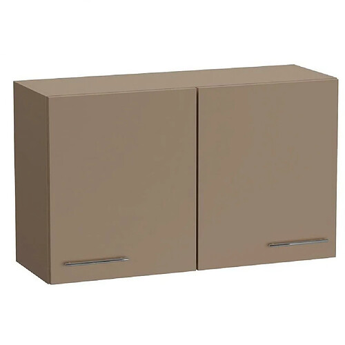 Inside 75 Elément meuble pont 2 portes SMART largeur 100 cm coloris taupe mat