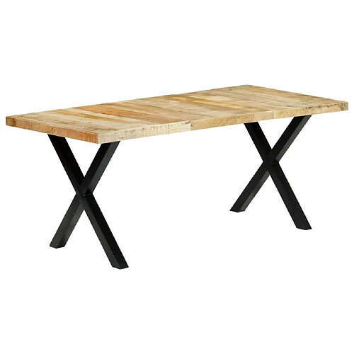 vidaXL Table à manger 180x90x76 cm Bois de manguier massif