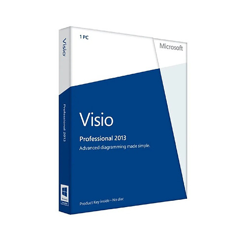 Microsoft Visio 2013 Professionnel - Clé licence à télécharger - Livraison rapide 7/7j