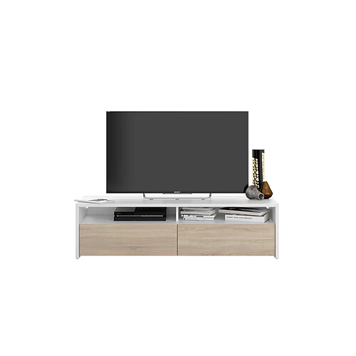 Loungitude Meuble TV LOLA 2 portes battantes