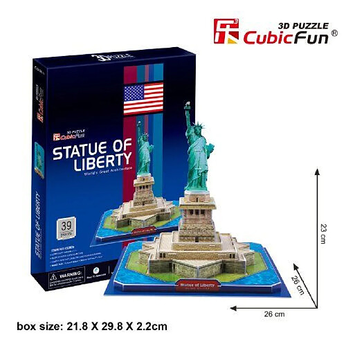 Ak Sport - 0625622 - Puzzle 3d - Statue Liberty - 39 Pièces