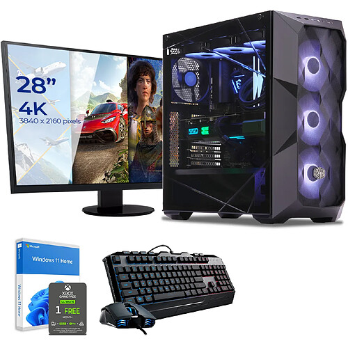 Sedatech Pack PC Gamer Pro • Intel i9-11900KF • RTX3080 • 32Go RAM • 1To SSD M.2 • 3To HDD • Windows 11 • Moniteur 28"