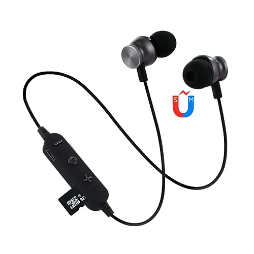 Wewoo Écouteur Bluetooth Oreillette à suspension F17 4.2prise en charge de la lecturede la musiquedu volume et des réponses noir