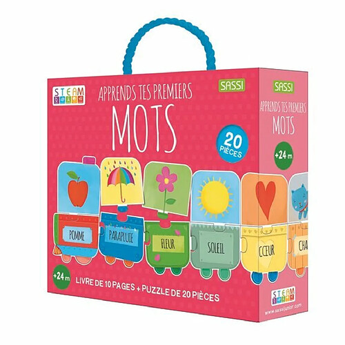 Ludendo Apprends tes premiers mots - Livre + Puzzle 20 pièces