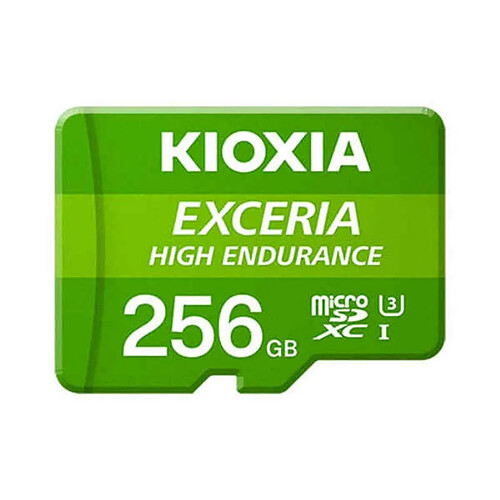 Carte Mémoire Micro SD avec Adaptateur Kioxia Exceria High Endurance Cours 10 UHS-I U3 Vert