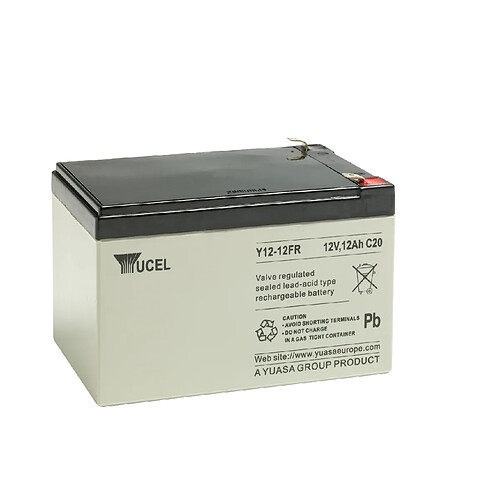 batterie au plomb - yucel - 12ah - 12 volts - yuasa y12-12fr