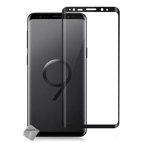 Htdmobiles Film de protection vitre verre trempe incurve integral pour Samsung Galaxy S9 - NOIR