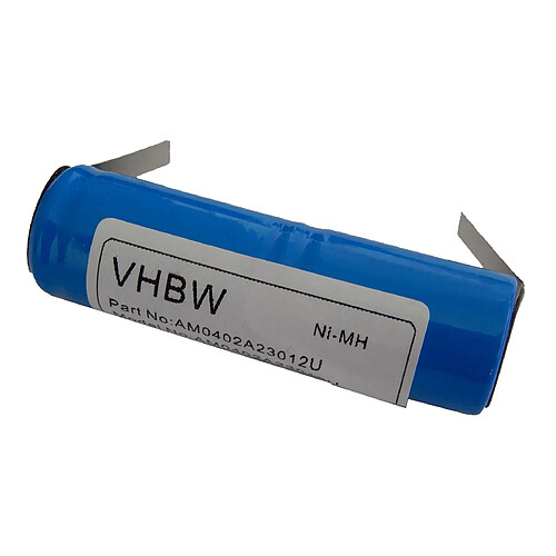 vhbw NiMH Batterie 1200mAh (2.4V) compatible avec CuraMed Dentasonic brosse à dent, remplace RS-MH 3941, 2N-600AE ect.