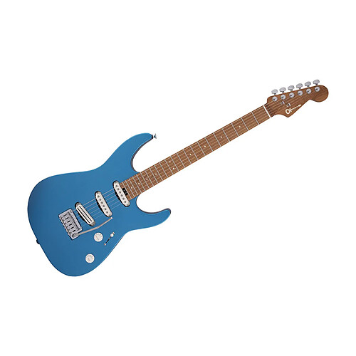 Pro-Mod DK22 SSS 2PT CM Caramelized MN Electric Blue Charvel