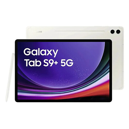 Samsung X816B Galaxy Tab S9+ 5G (12,4'' - 512 Go, 12 Go RAM) Beige