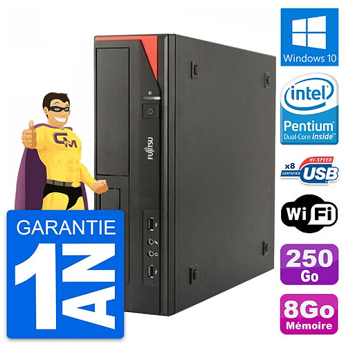 PC Fujitsu Esprimo E520 DT Intel G3220 RAM 8Go Disque Dur 250Go Windows 10 Wifi · Occasion