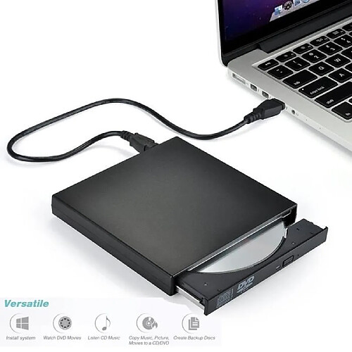 Marchelec Graveur Lecteur Externe USB 2.0 DVD-R & CD-RW Compatible avec Windows 2000/XP/Vista/Windows7