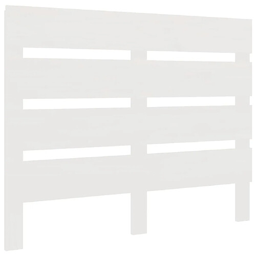 Maison Chic Tête de lit moderne pour chambre - Décoration de lit Blanc 90x3x80 cm Bois massif de pin -MN44603