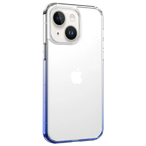 Coque en TPU USAMS antijaune, couleur dégradée pour votre iPhone 14 - Gradient bleu