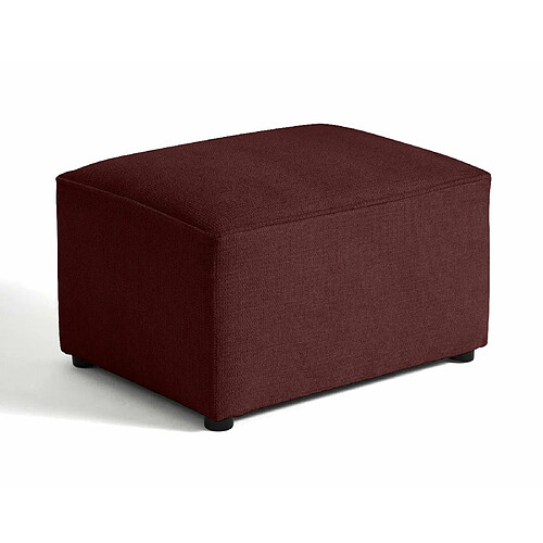 Bestmobilier Canopy - pouf - en tissu texturé