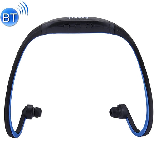 Wewoo Casque Bluetooth Sport bleu foncé pour Smart Phones & iPad ou Autres Périphériques Audio Stéréo Sans Fil Sans In-Ear avec Micro SD Carte Slot & Mains Libres,