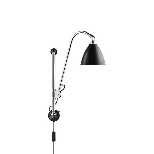 BESTLITE BL5-Applique murale articulée H47-80cm noir chrome GUBI - designé par Robert Dudley Best