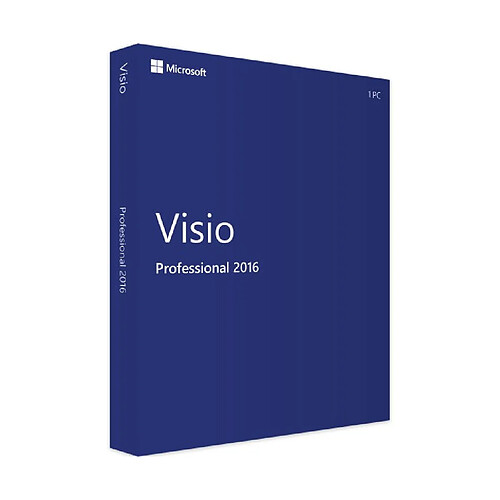 Microsoft Visio 2016 Professionnel - Clé licence à télécharger - Livraison rapide 7/7j