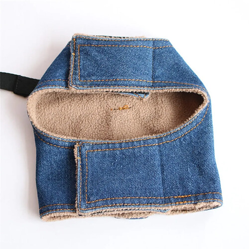 Universal Panier pour chiots Veste Manteau Denim Jeans Equipement Chihuahua Overlord Chien Chien Chien Animal de compagnie Pattes de plomb Ceinture de corde Ceinture