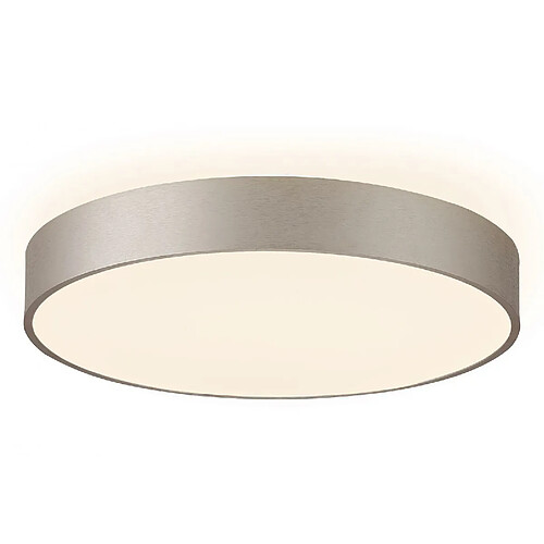 Rond LED Plafonnier 95W CCT 3000K 4000K Lampe 80cm Plafonnier Boutique Bureau Salon Chambre 230V COLEUR ARGENT