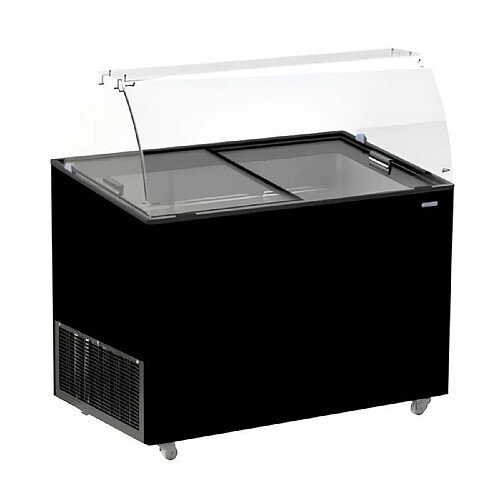 Vitrine à Glace Professionnelle Java 8 x 5 L Noire - Combisteel