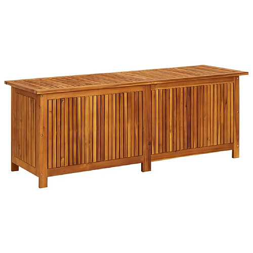 vidaXL Boîte de rangement de jardin 150x50x58 cm Bois d'acacia solide