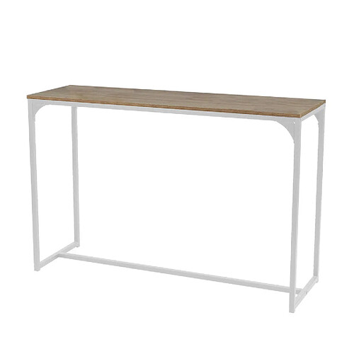 LA CASA BLANCA CONSOLE AVEC STRUCTURE EN METAL BLANC 120X39XH79CM+Urban Living