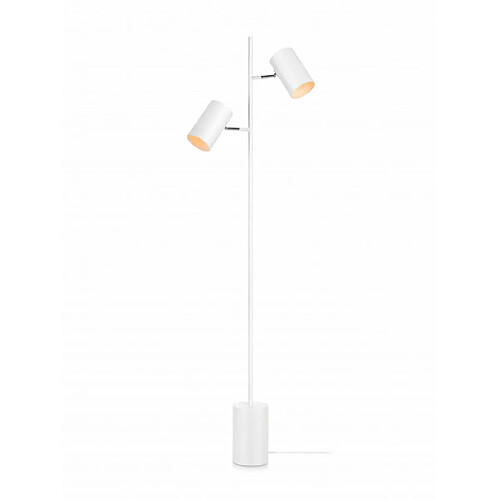 Markslojd Lampadaire TWIN Blanc 2 ampoules