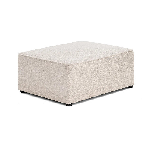 Bestmobilier Topaze - pouf - en tissu bouclette