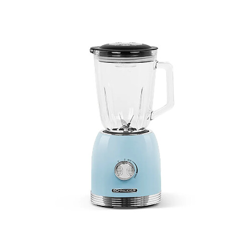 Blender - SCHNEIDER - SCBL15BL - Capacité 1.5L - Fonction pulse - Variateur de vitesse - 6 lames inox - Bleu