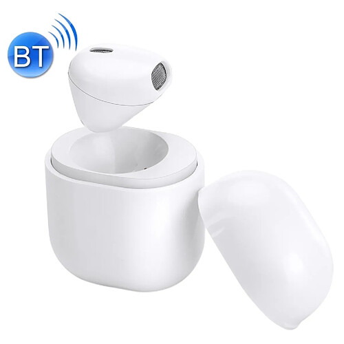 Wewoo Oreillette Bluetooth blanc pour iPhone, Samsung, HTC, Sony et autres smartphones IP8 4.2 + EDR léger mini-écouteurs intra-auriculaires sans fil écouteurs avec étui de charge