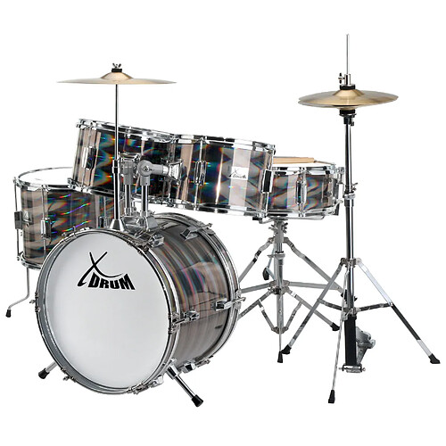 XDrum Session Junior Pro Set de batterie Laser Silver (4-9 ans)