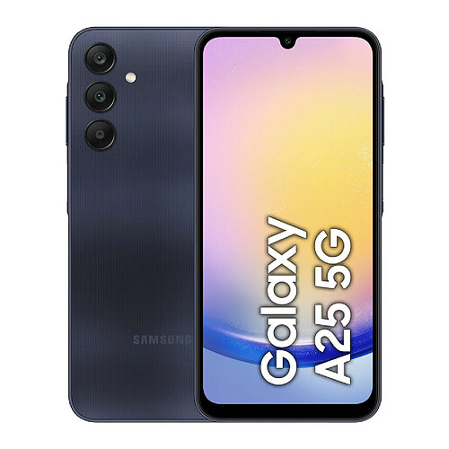 Samsung Galaxy A25 5G Smartphone 6+128Go Noir Samsung Exynos 1280 6.5" Super AMOLED 120Hz Batterie 5000mAh 25W Caméra 50MP