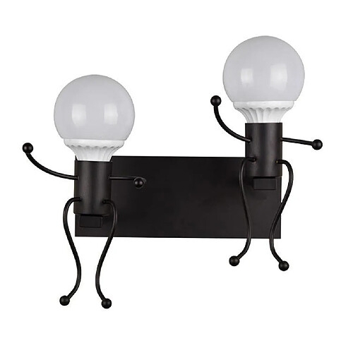 Universal Lampe murale créative à LED d'intérieur Lampe murale moderne Lampe Art Deco Fer E27 Chambre Chambre Enfant Cuisine | Lampe murale intérieure à LED