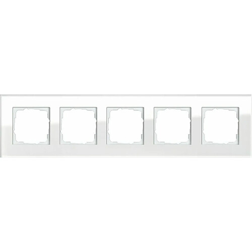 GIRA Esprit Glas. Produktfarbe: Weiß, Design: Schraubenlos. Breite: 95 mm, Höhe: 380,2 mm, Dicke: 9,85 mm (021512)