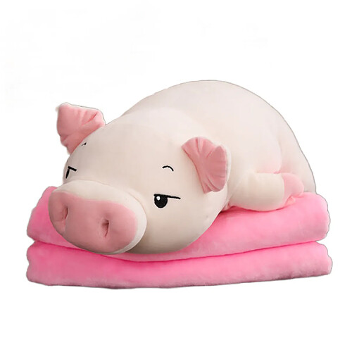 Universal 50cm mignon doux vers le bas coton cochon peluche poupée peluche rose cochon poupée bébé logiciel oreiller cadeau petite amie | Peluche animal en peluche (blanc)