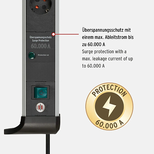 Brennenstuhl ALU-Office-Line 4fach, USB 3.1A *DE*