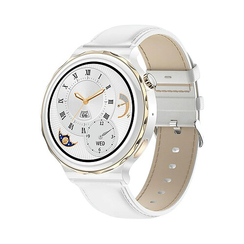 Yonis Montre Connectée Luxe Or 1.32' Bluetooth Appels Oxymètre Etanche