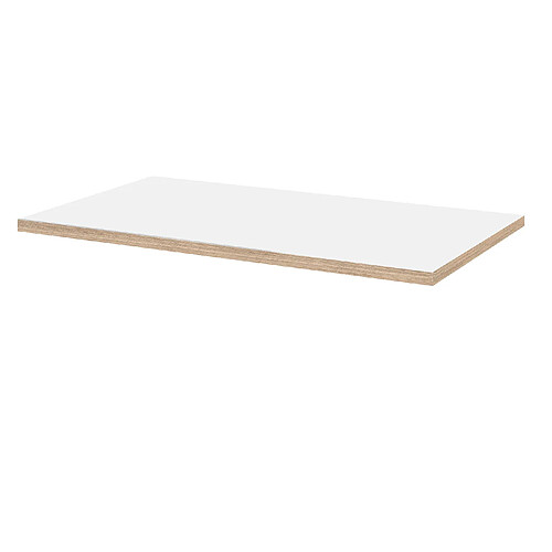 Restootab Plateau 140x70 blanc chants bois