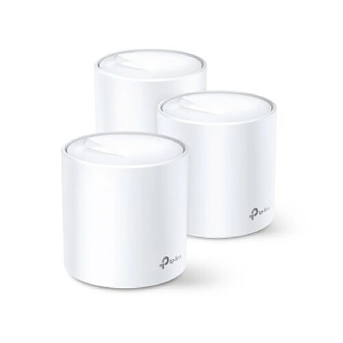 TP-Link DECO X60(3-PACK) système Wi-Fi maillé Bi-bande (2,4 GHz / 5 GHz) Wi-Fi 6 (802.11ax) Blanc 2 Interne