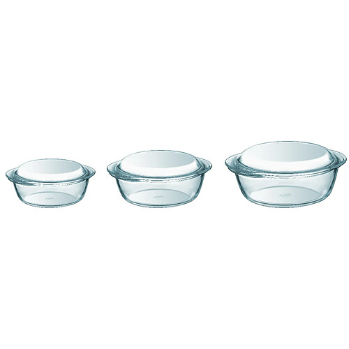 Pyrex Ensemble de plats à four 3 pcs Verre 912S637/6142