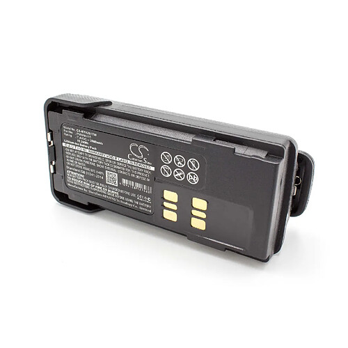 vhbw Li-Ion batterie 2600mAh (7.4V) avec clip de ceinture pour radio talkie-walkie Motorola DP-2400, DP-2600, DP2400, DP2600, XIR P6600, XIR P6620