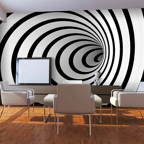 Paris Prix Papier Peint Tunnel 3D Noir & Blanc II 450x270cm