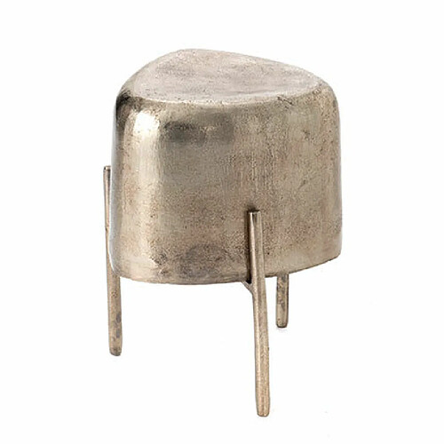 Mes Tabouret 3x31x40 cm en aluminium gris