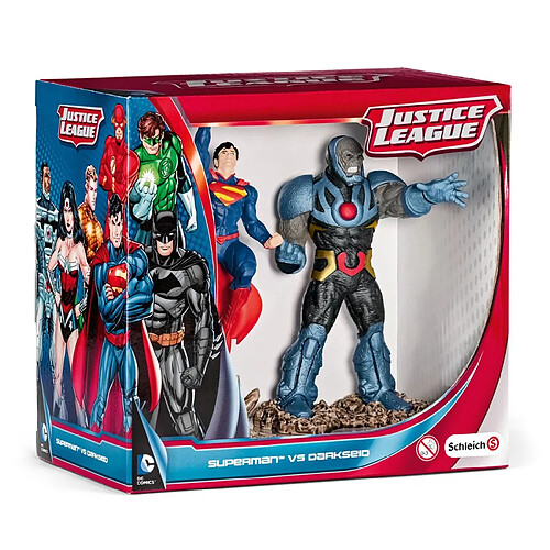 Schleich Figurines super héros : Justice League Scenery Pack : Superman contre Darkseid