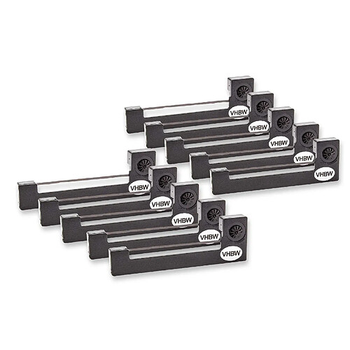 10 x bande d'encrage vhbw de type Epson ERC-05, Epson C43S015352, ERC-05B pour imprimante matricielle Epson HX 160 Serie, HX 161, M 150, M 150 II.