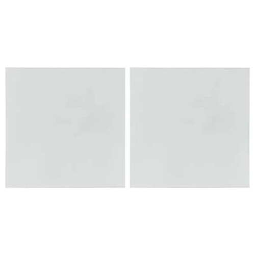 Lot de 2 Miroirs Adhésifs Carré 40x40cm Argent