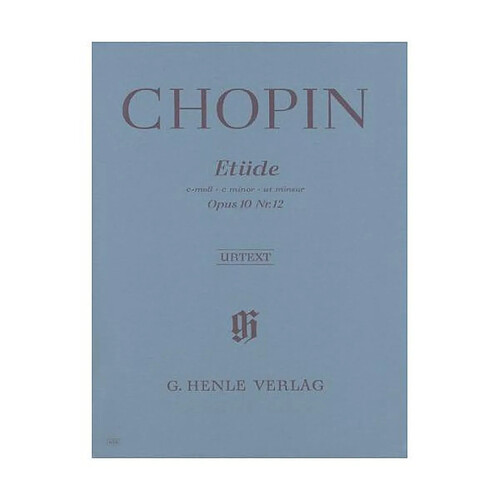 Henle Verlag Etude Op.10/12 do min. Révolution - Piano